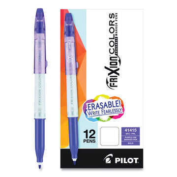 Pilot® Frixion Colors Erasable Porous Point Pen, Stick, Bold 2.5 Mm, Purple Ink, White Barrel, Dozen freeshipping - TVN Wholesale